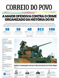 Capa do jornal Correio do Povo 20/04/2022
