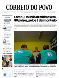 Capa do jornal Correio do Povo 20/10/2022