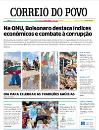 Capa do jornal Correio do Povo 21/09/2022