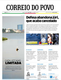 Capa do jornal Correio do Povo 22/03/2022