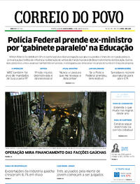 Capa do jornal Correio do Povo 23/06/2022