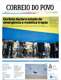 Capa do jornal Correio do Povo 24/02/2022