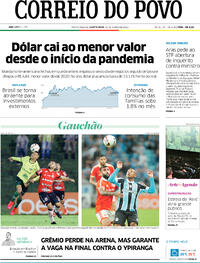 Capa do jornal Correio do Povo 24/03/2022