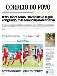Capa do jornal Correio do Povo 27/01/2022