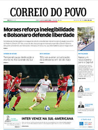 Capa do jornal Correio do Povo 27/04/2022