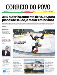 Capa do jornal Correio do Povo 27/05/2022
