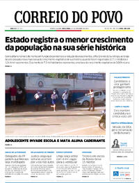 Capa do jornal Correio do Povo 27/09/2022