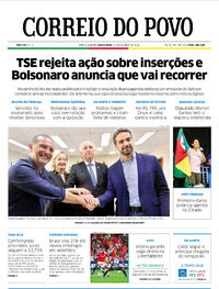 Capa do jornal Correio do Povo 27/10/2022