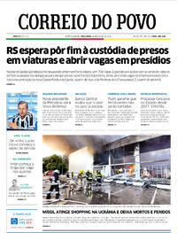 Capa do jornal Correio do Povo 28/06/2022