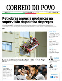 Capa do jornal Correio do Povo 28/07/2022