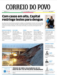 Capa do jornal Correio do Povo 29/04/2022
