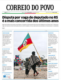 Capa do jornal Correio do Povo 29/08/2022