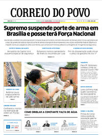 Capa do jornal Correio do Povo 29/12/2022