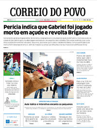 Capa do jornal Correio do Povo 30/08/2022