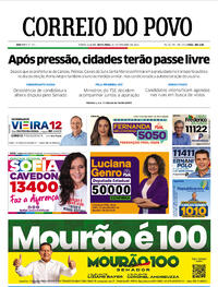 Capa do jornal Correio do Povo 30/09/2022