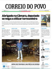 Capa do jornal Correio do Povo 31/03/2022