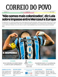 Capa do jornal Correio do Povo 04/12/2023