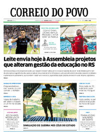 Capa do jornal Correio do Povo 06/11/2023