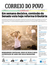 Capa do jornal Correio do Povo 07/11/2023
