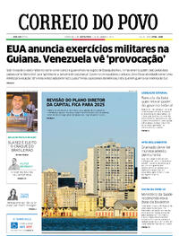 Capa do jornal Correio do Povo 08/12/2023