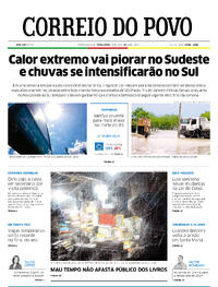 Capa do jornal Correio do Povo 14/11/2023