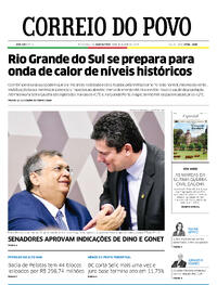 Capa do jornal Correio do Povo 14/12/2023