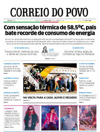 Capa do jornal Correio do Povo 15/11/2023