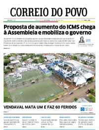 Capa do jornal Correio do Povo 17/11/2023