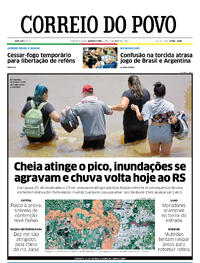 Capa do jornal Correio do Povo 22/11/2023