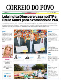 Capa do jornal Correio do Povo 28/11/2023