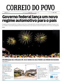 Capa do jornal Correio do Povo 02/01/2024