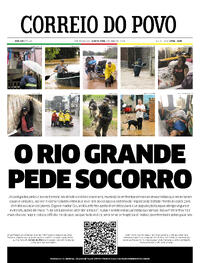 Capa do jornal Correio do Povo 02/05/2024