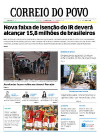 Capa do jornal Correio do Povo 08/02/2024