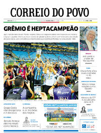 Capa do jornal Correio do Povo 08/04/2024