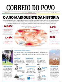 Capa do jornal Correio do Povo 10/01/2024