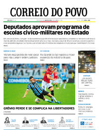 Capa do jornal Correio do Povo 10/04/2024