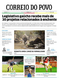 Capa do jornal Correio do Povo 10/06/2024