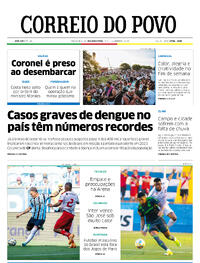 Capa do jornal Correio do Povo 12/02/2024