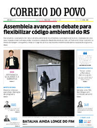 Capa do jornal Correio do Povo 12/03/2024