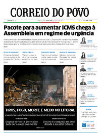 Capa do jornal Correio do Povo 12/04/2024