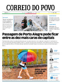 Capa do jornal Correio do Povo 14/02/2024