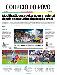 Capa do jornal Correio do Povo 15/04/2024