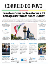 Capa do jornal Correio do Povo 16/04/2024