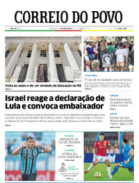Capa do jornal Correio do Povo 19/02/2024