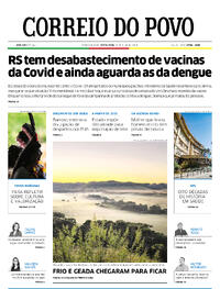 Capa do jornal Correio do Povo 19/04/2024