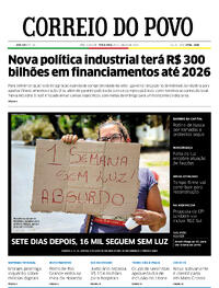 Capa do jornal Correio do Povo 23/01/2024