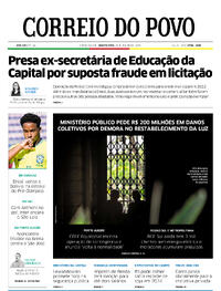 Capa do jornal Correio do Povo 24/01/2024