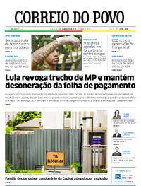 Capa do jornal Correio do Povo 28/02/2024