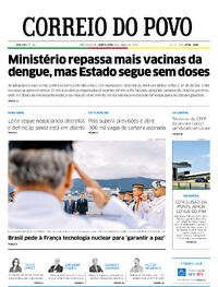 Capa do jornal Correio do Povo 28/03/2024
