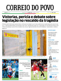 Capa do jornal Correio do Povo 29/04/2024